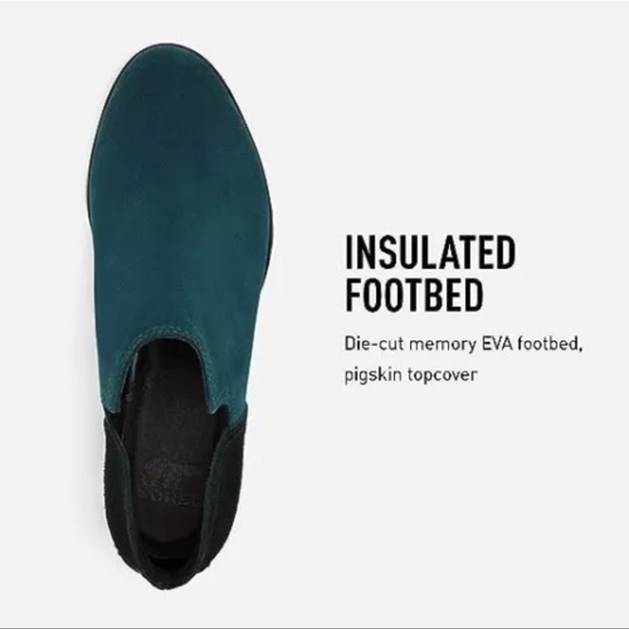 Sorel Lolla Cut out bootie black suede ankle boots size 8.5 - Picture 4 of 8